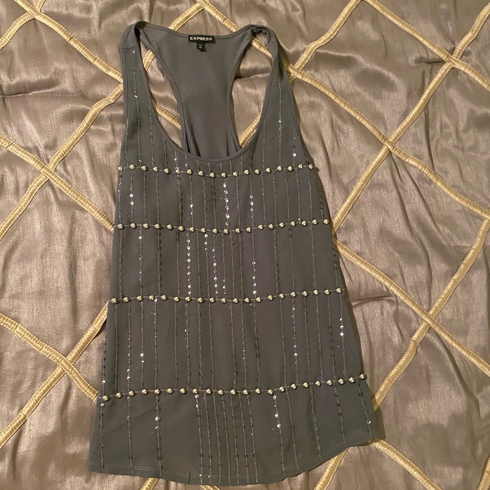 SOLD- Express racer back stud/sequence tank